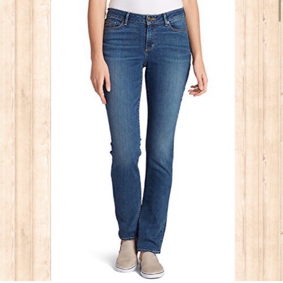 Eddie Bauer truly straight bootcut jeans size 8 - Picture 1 of 12